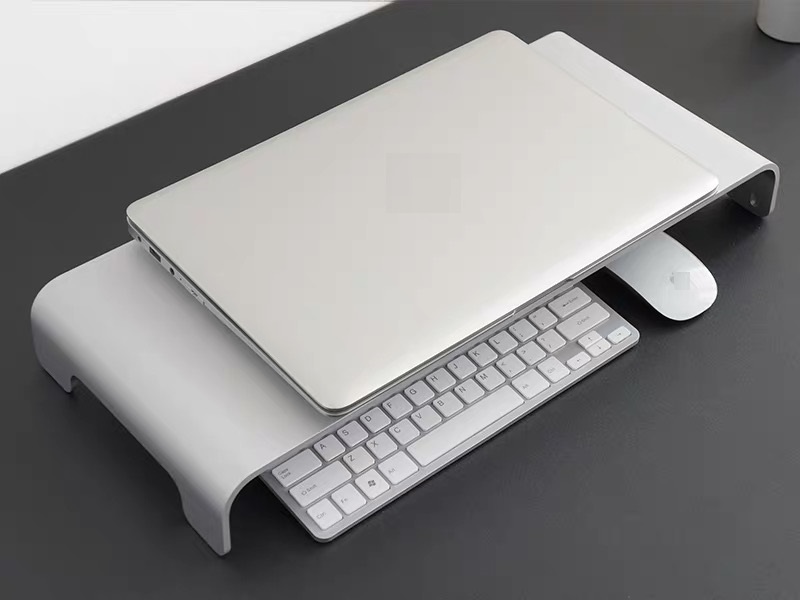 Kệ màn hình máy tính nhôm dày 3.5mm AF21 kiêm giá đỡ dành cho Imac, laptop Macbook và tivi cỡ lớn