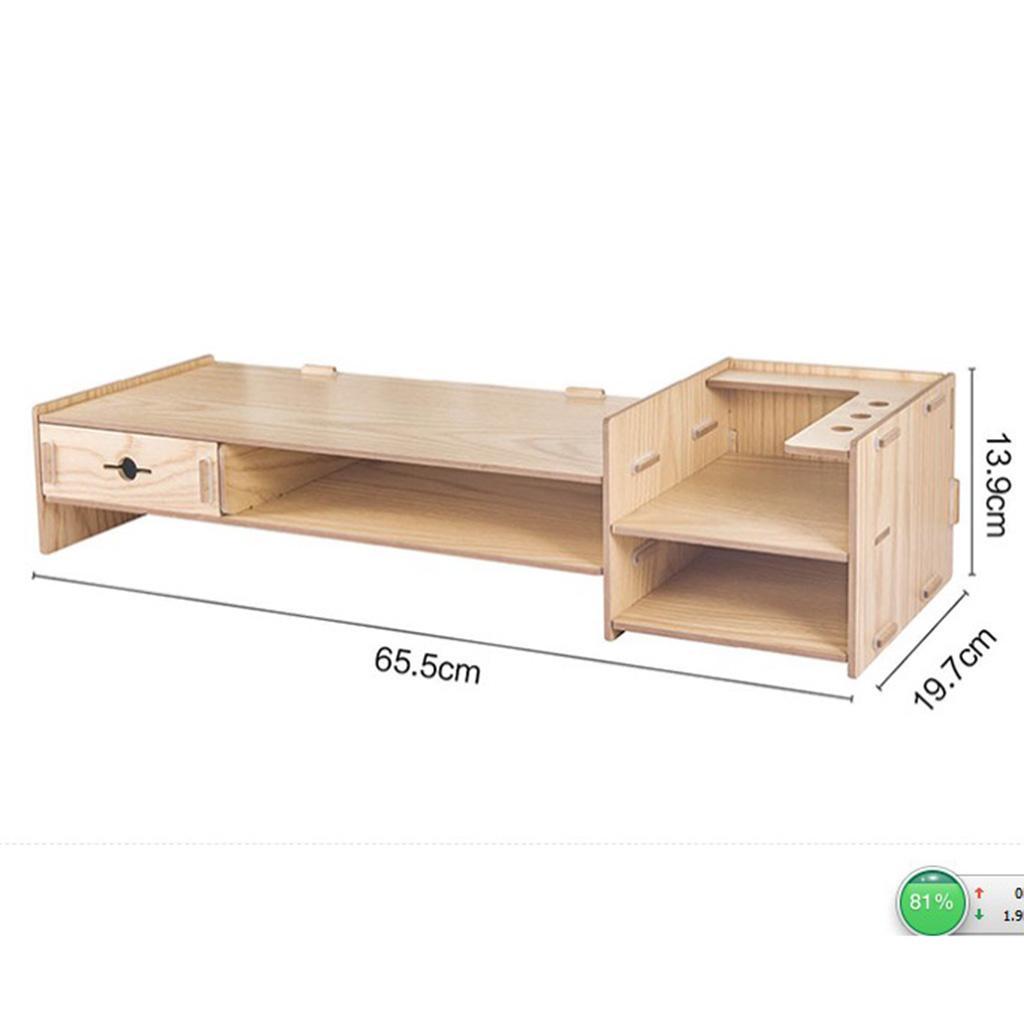 Monitor Stand Riser with Storage Organizer Drawers