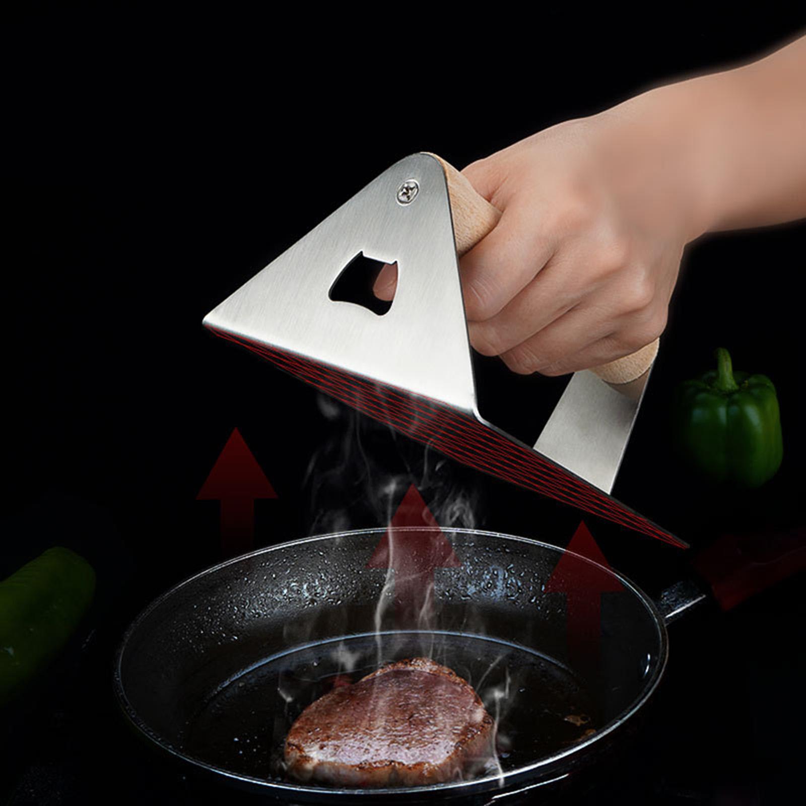 Stainless Steel Burger Press  Heavy Duty for BBQ Outdoor Camping