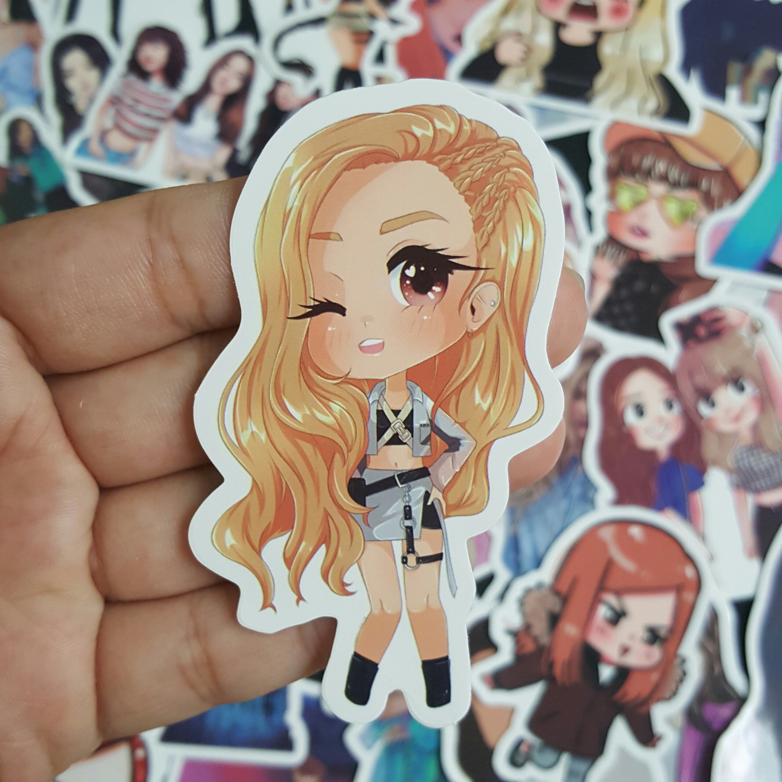 Bộ Sticker dán cao cấp chủ đề BLACKPINK - Dùng dán Xe, dán mũ bảo hiểm, dán Laptop