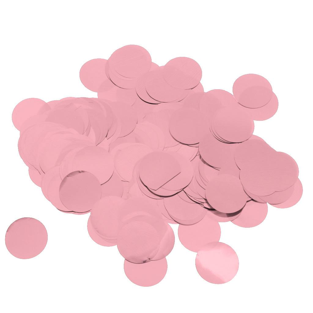 30g Metallic Round Confetti Sprinkles Wedding Decor 2.5cm Rose Gold