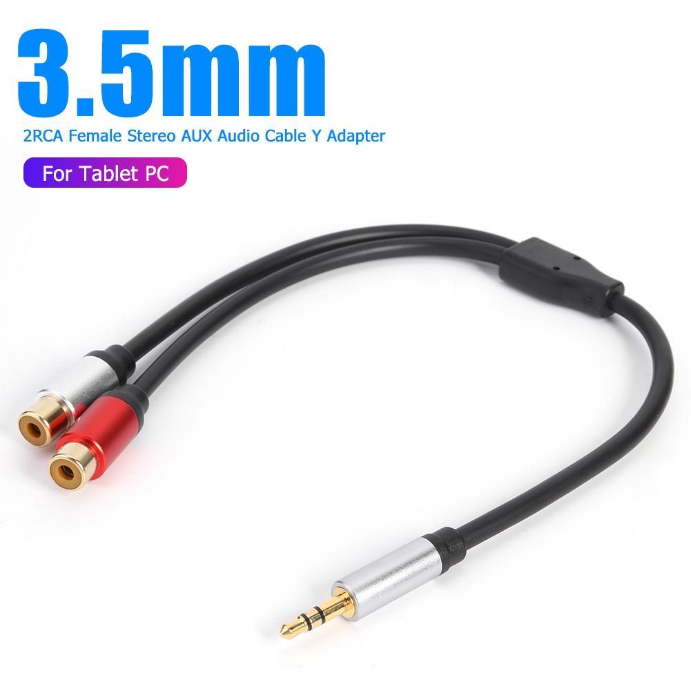 Cáp ChuyểN ĐổI Âm Thanh 3.5mm Sang 2RCA HìNh Chữ Y Cho MáY TíNh BảNg / PC
