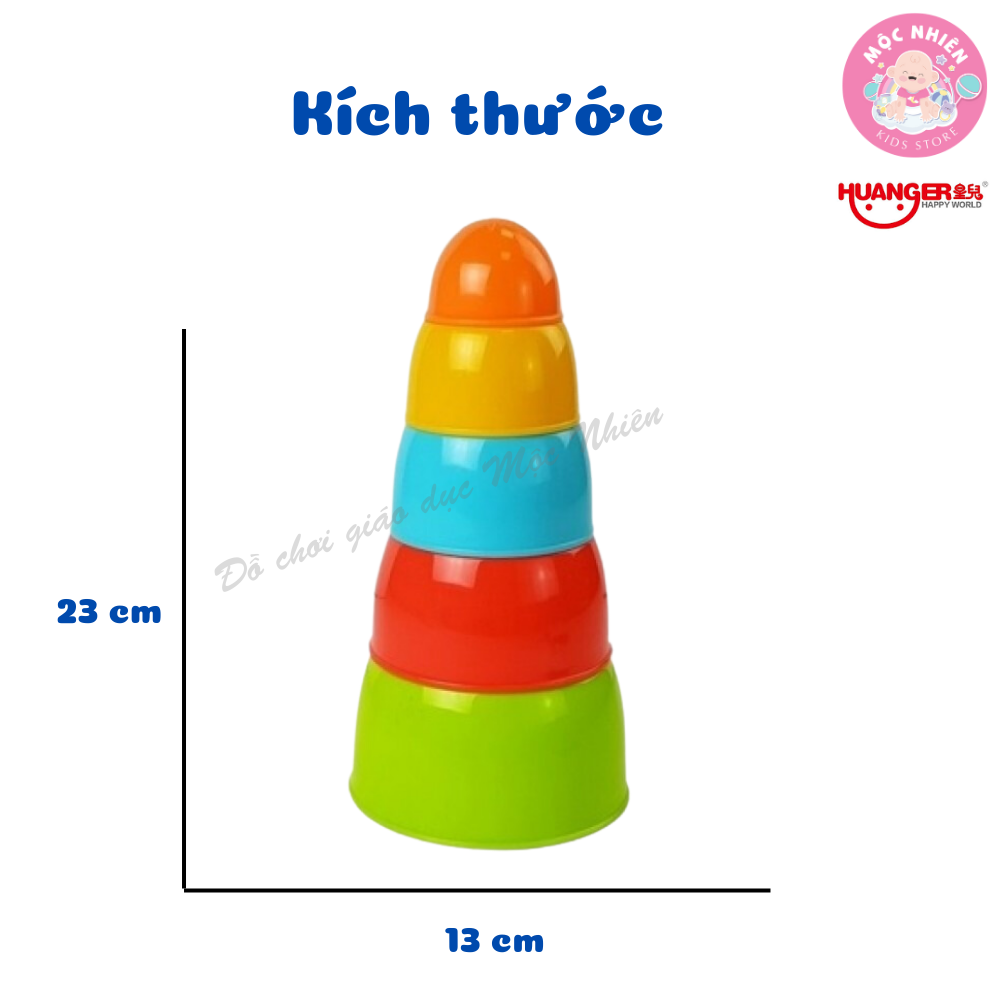 Đồ Chơi Giáo Dục Sớm HUANGER HE0224 Stack Bowl - Bát Diệu Kì Cho Bé Từ 12 Tháng Tuổi