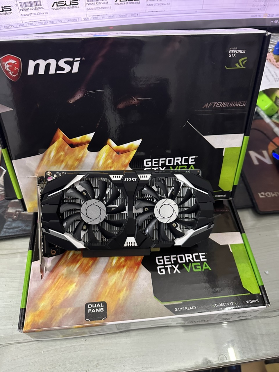 VGA MSI Geforce GTX 1050Ti 4GB/D5/2FAN - HÀNG CHÍNH HÃNG