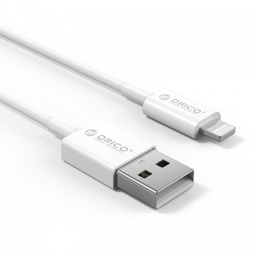 Cáp sạc và truyền dữ liệu ORICO AL01-10-WH cổng USB A ra Light ( 1 mét ) - Hàng Chính Hãng