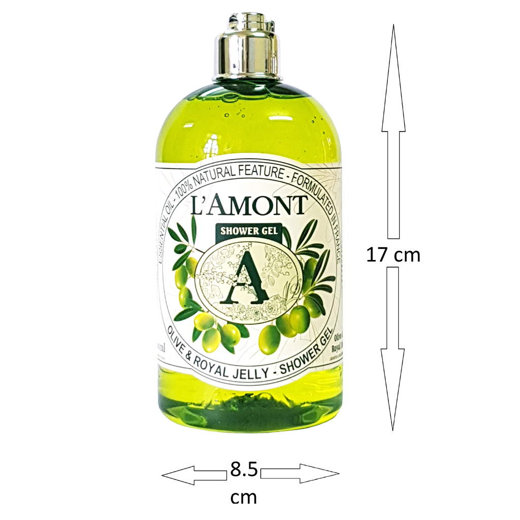 Combo 2 Sữa Tắm L'amont En Provence Hoa Anh Đào và Olive  500ml/chai