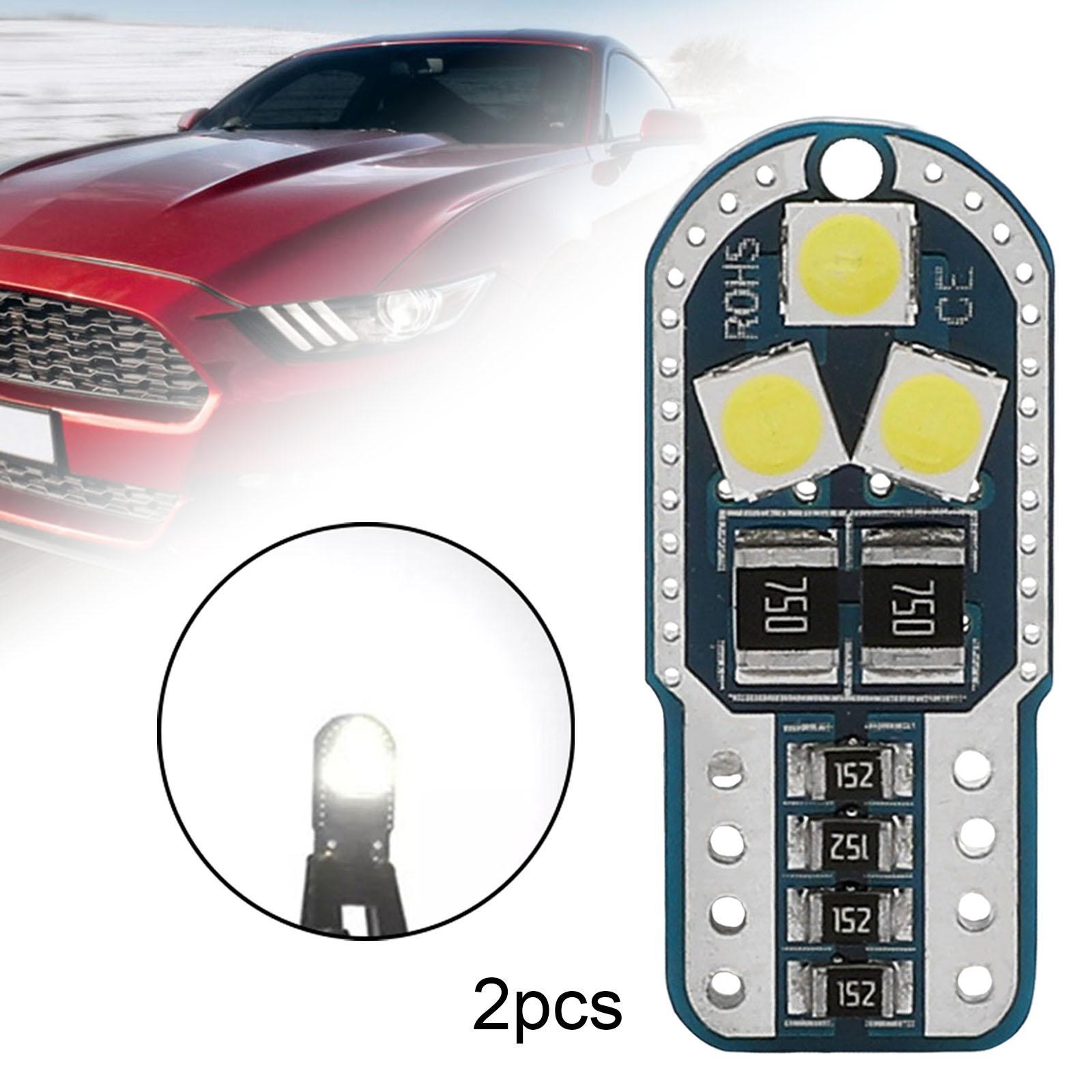 2Pcs W5W T10 194 168 LED Bulbs License Plate Lights Map Light Dome Lights
