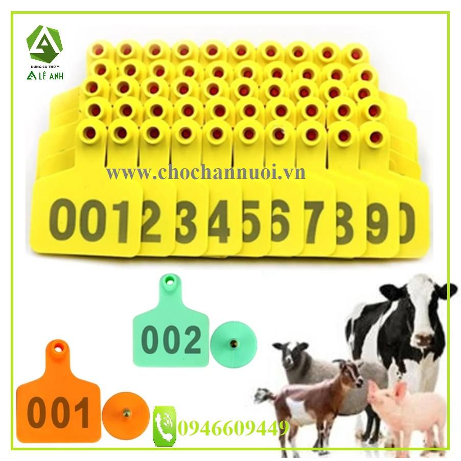 COMBO 100 THẺ TAI IN SỐ - KHÔNG IN SỐ CHO GIA SÚC
