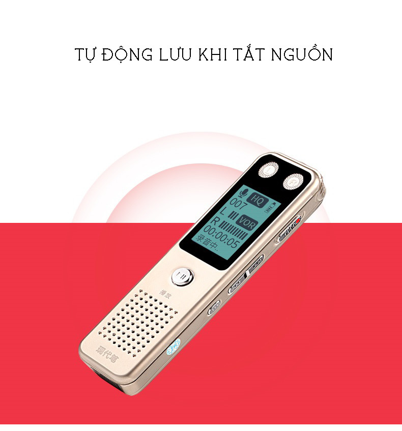 Máy Ghi Âm Mini Chuyên Nghiệp GA805 Bộ Nhớ Trong 8GB Cao Cấp AZONE