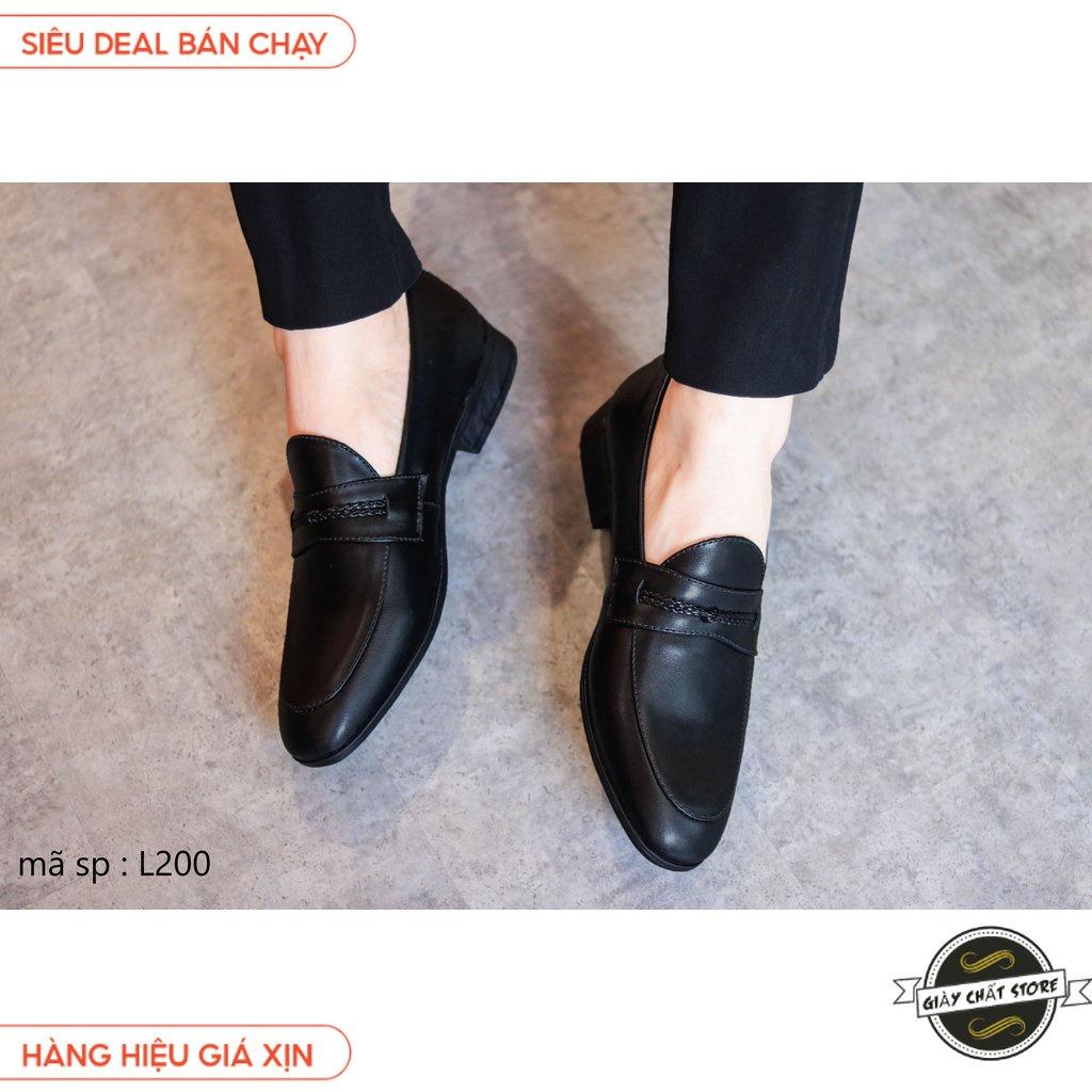Giày lười nam,giày da nam đế khâu chắc chắn mã l200