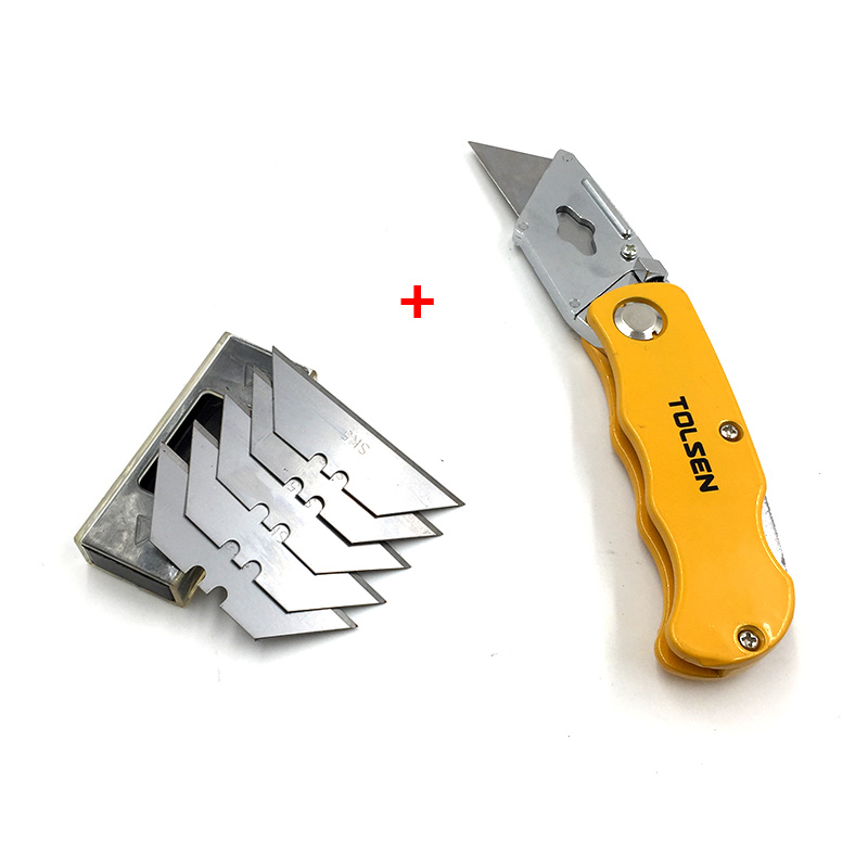 Dao Rọc Giấy Xếp + 5 Lưỡi SK5 Tolsen 30007