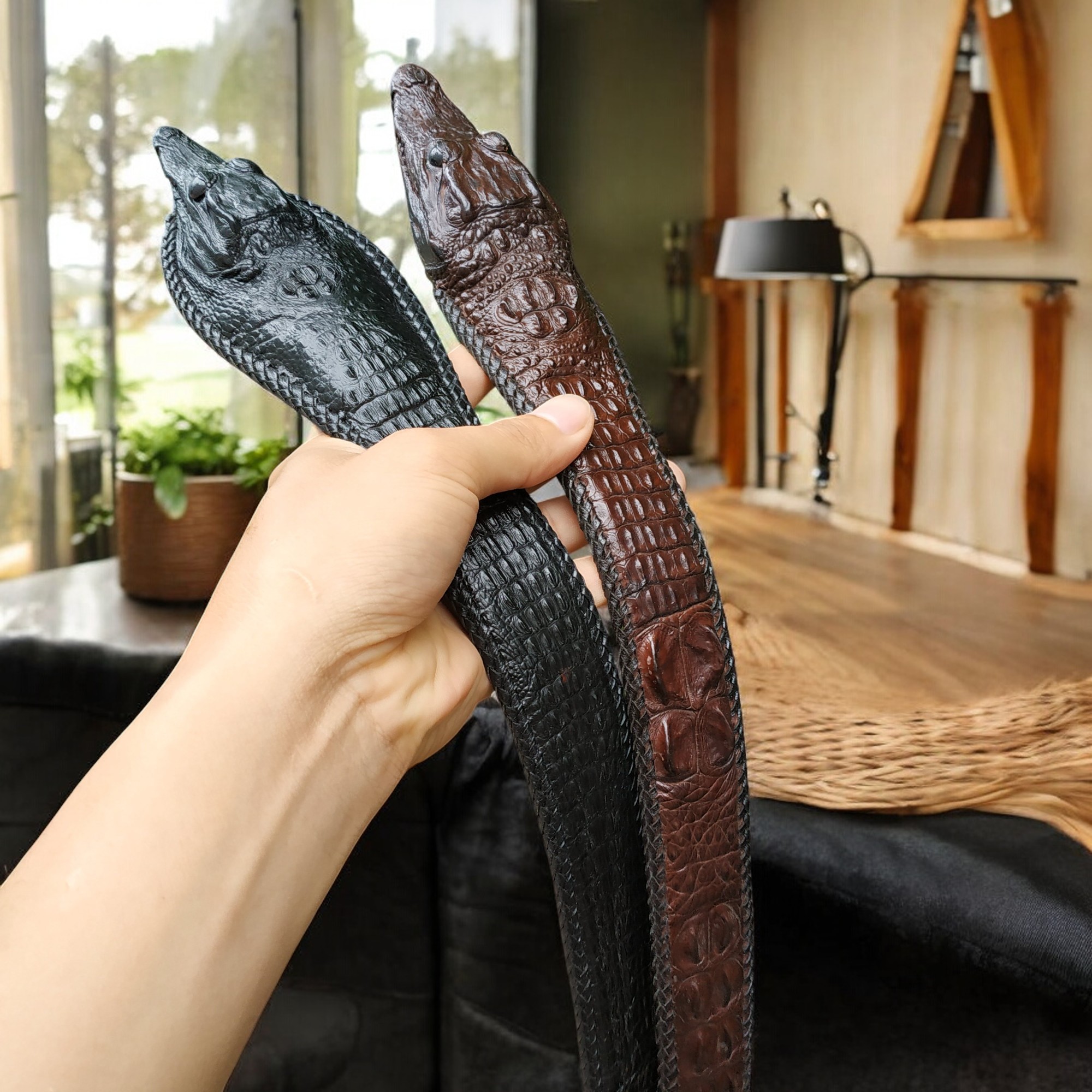 Thắt Lưng Đầu Cá Sấu Khẳng Định Phong Cách N51D