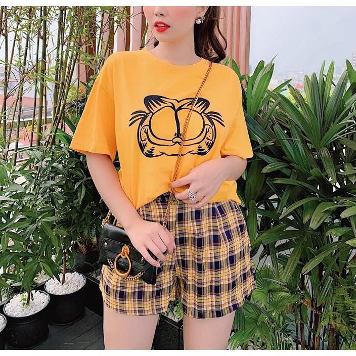 ÁO THUN IN MÈO GARFIELD