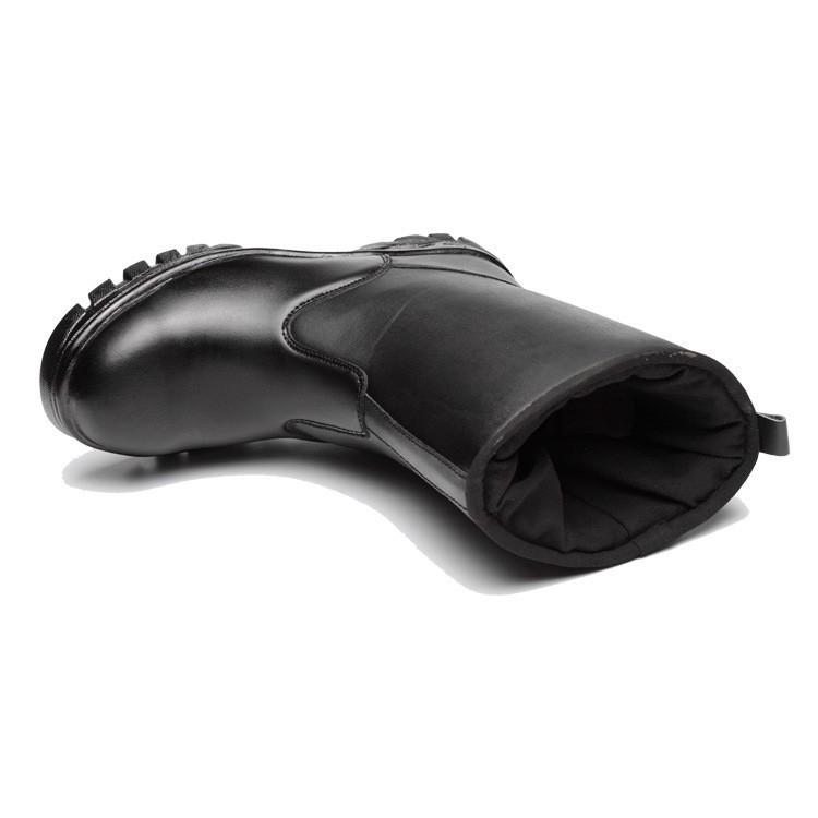 Giày bốt đi mưa chất liệu da cho nam