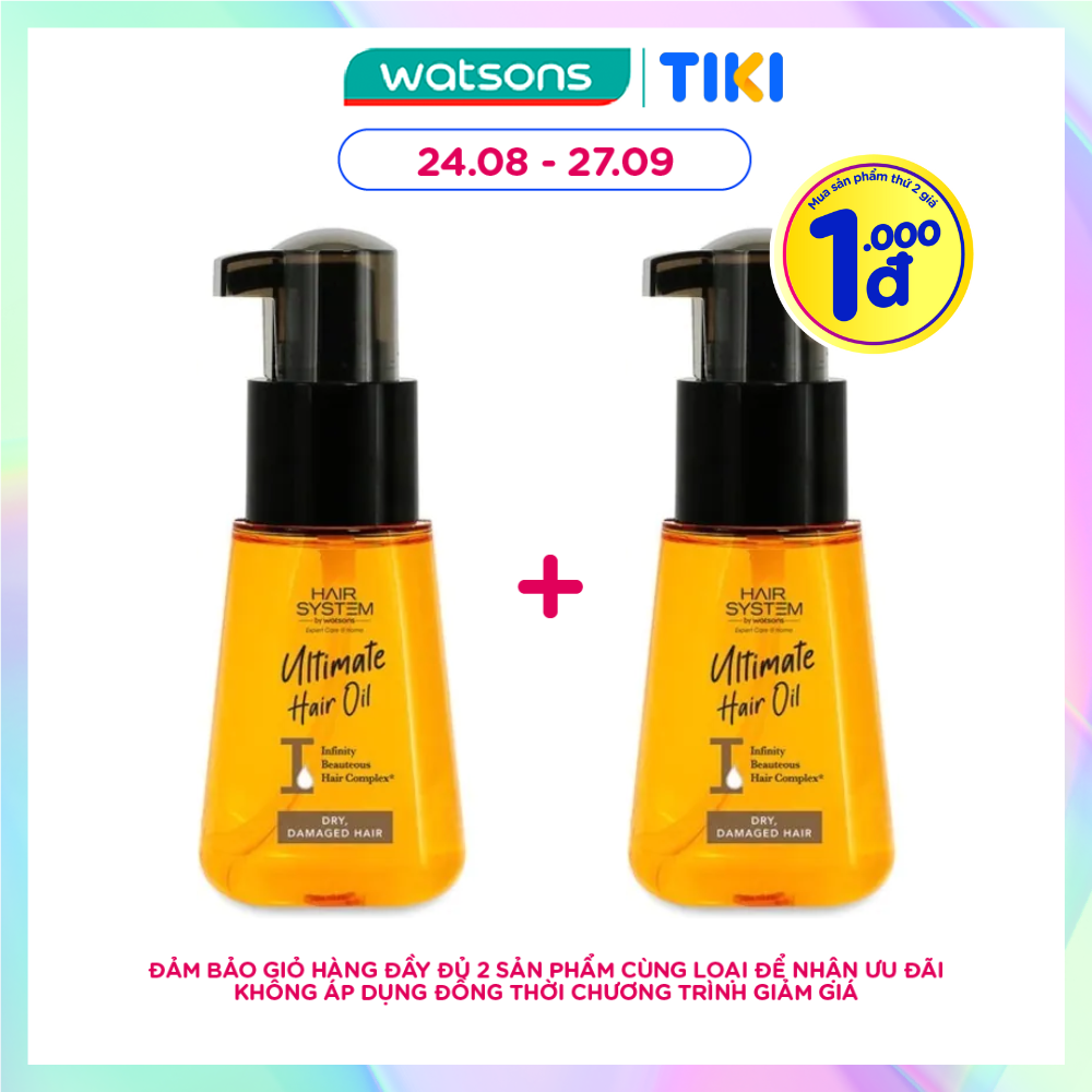 Dầu Dưỡng Tóc Hair System By Watsons Cho Mọi Loại Tóc For All 70ml