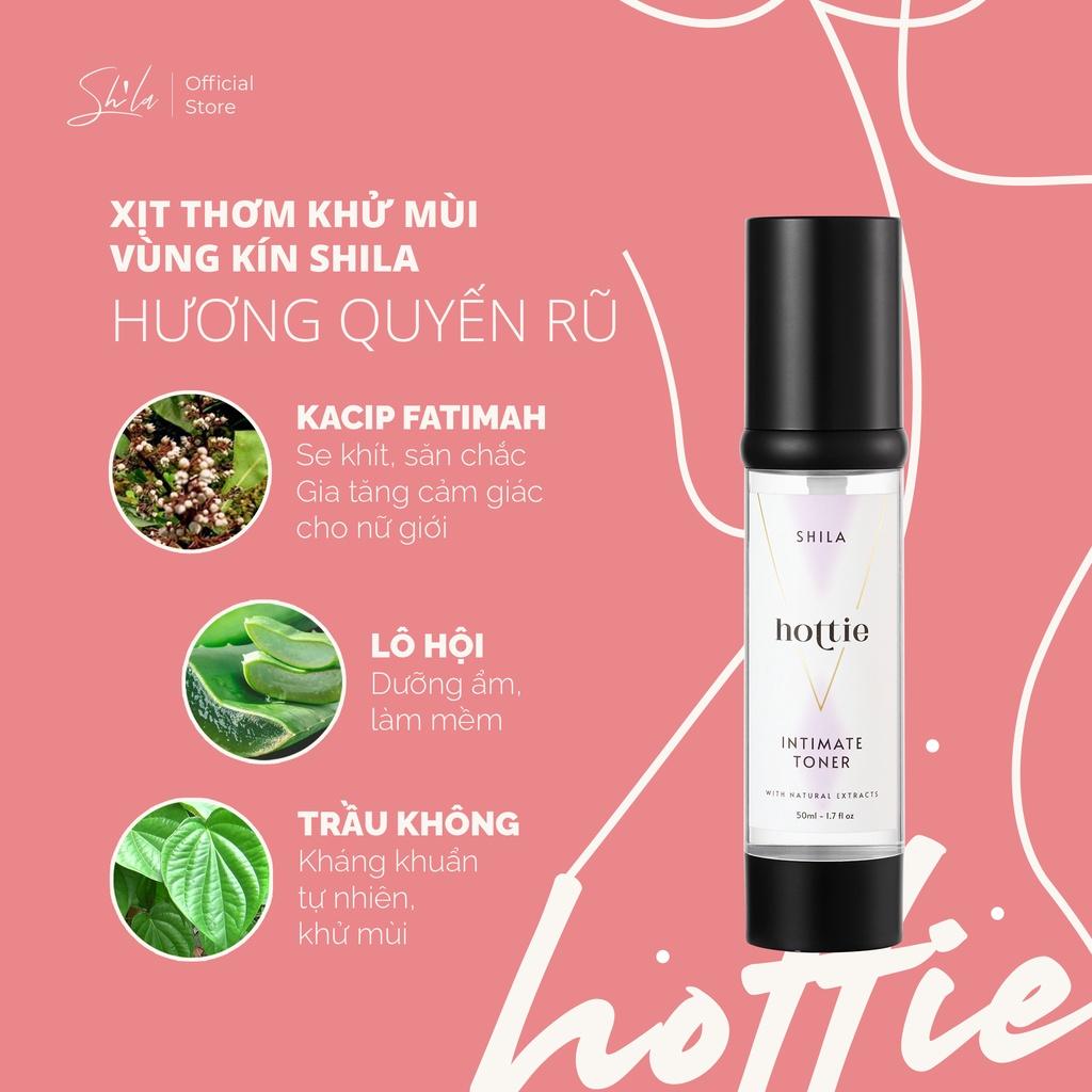 Combo xịt se khít vùng kín Shila và tinh chất phục hồi Shila (Shila Intimate Toner, Shila Serum Pinky/Glowy