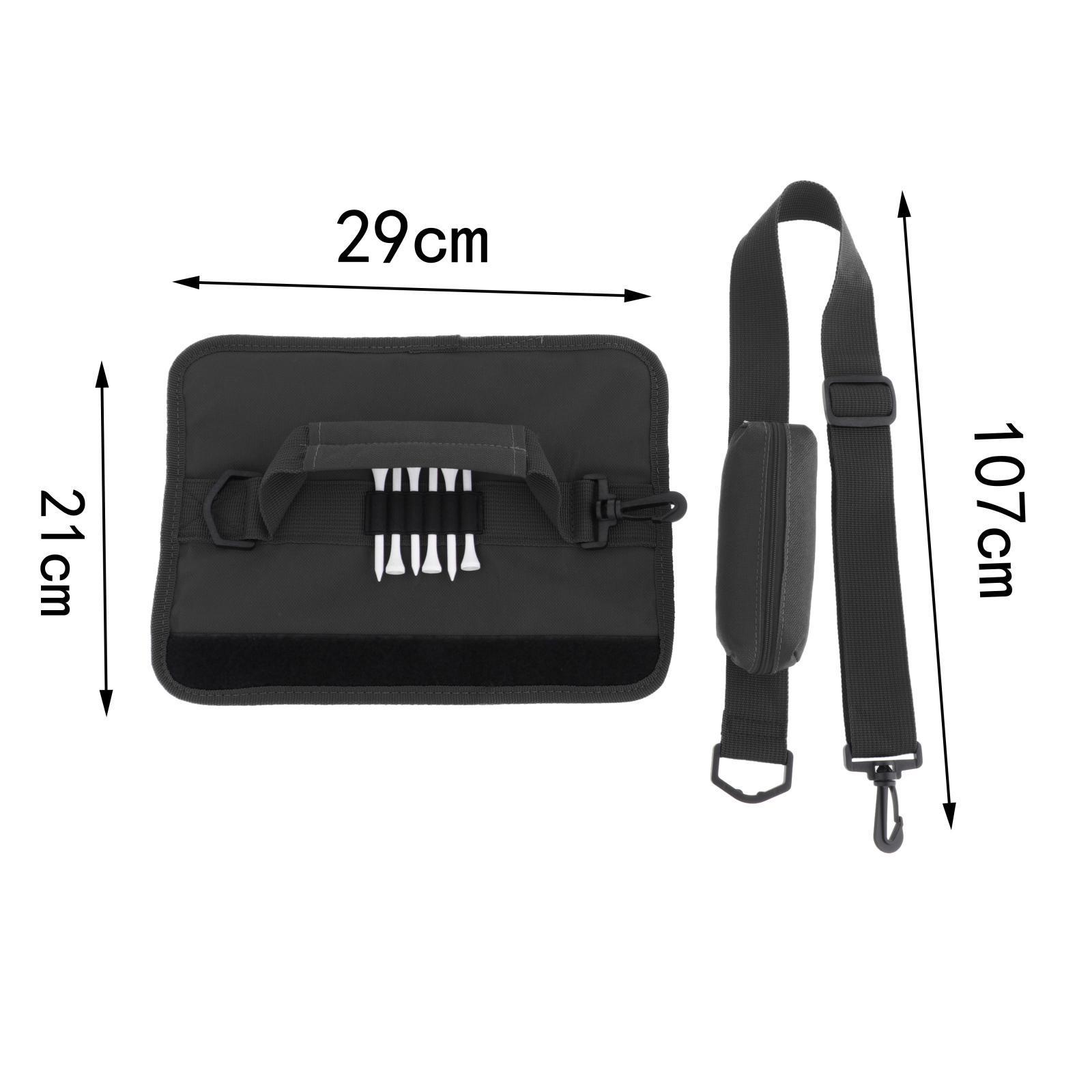 Golf Club  with Ball Pouch Course Training Case Mini Carrier Black