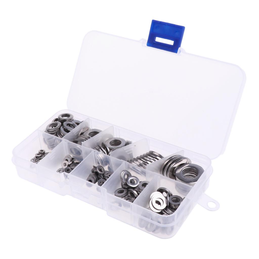 360 Miếng M2 M2.5 M3 M4 M5 M6 M8 M10 Tròn Thép Không Gỉ Phẳng Máy Giặt Cho Bu Lông Ốc Vít