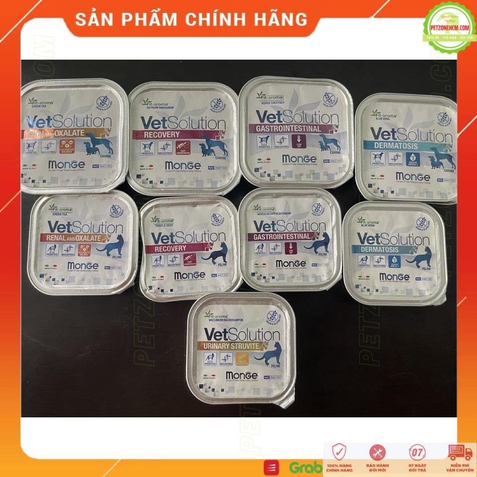 Pate Monge Italy 100g/150g  Thức ăn cho chó và mèo Pate Monge Vet Solution 100g/150g, chính hãng Ý - Renal&amp;Oxalate