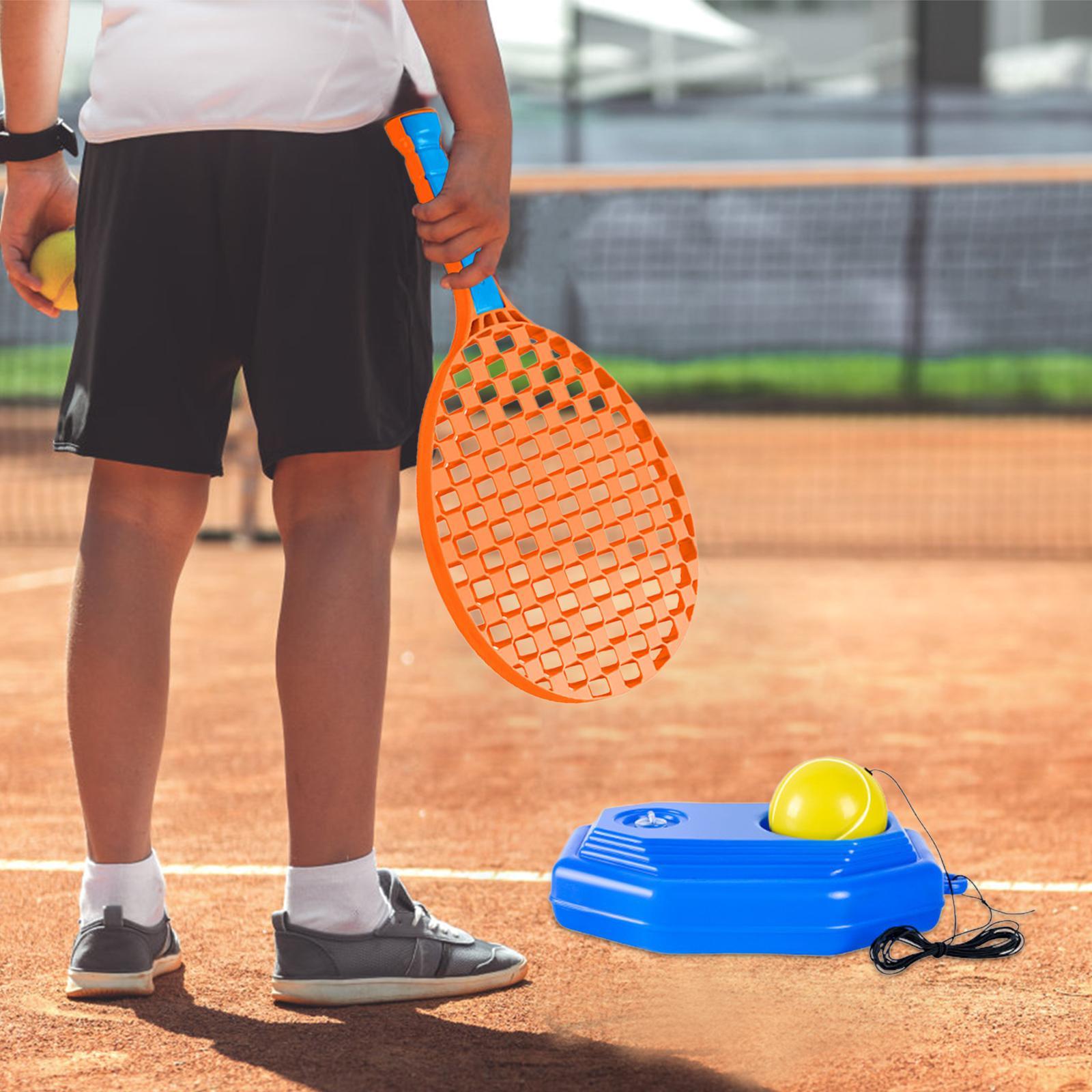 Tennis Trainer Ball with String Tennis Practice Rebounder Tennis Racket Durable Tool Tennis Solo Training for Park Home Gym Exercise