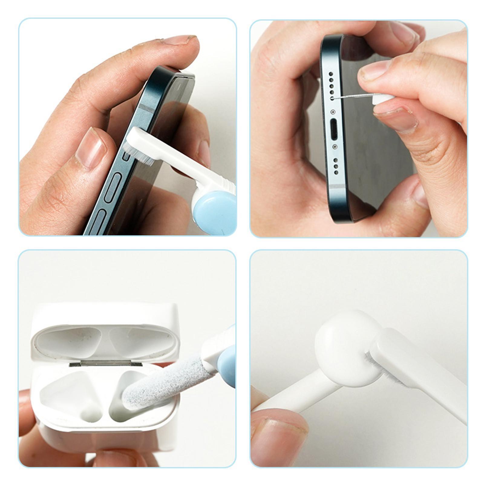 Cleaning Brush Headphones Cleaning Brush Multifunctional Headset Dust Remover Earbud Cleaner for Laptop Earphone Hole Cleaning Phone