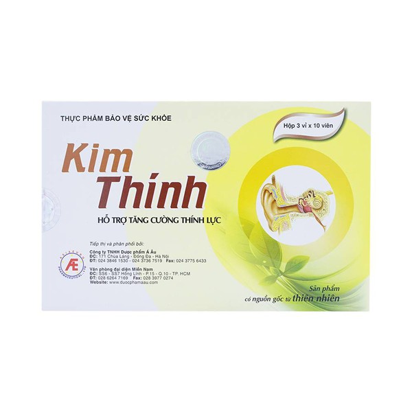 Thực phẩm bảo vệ sức khỏe Kim Thính	 tăng cường thính giác