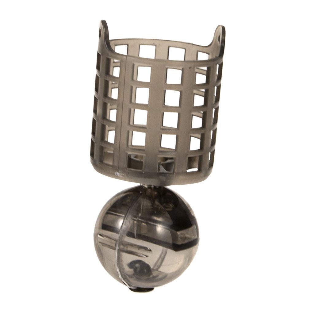 2x Fishing Bait Feeders Adjustable Weight Bait Cage Inline Method Feeder L/M