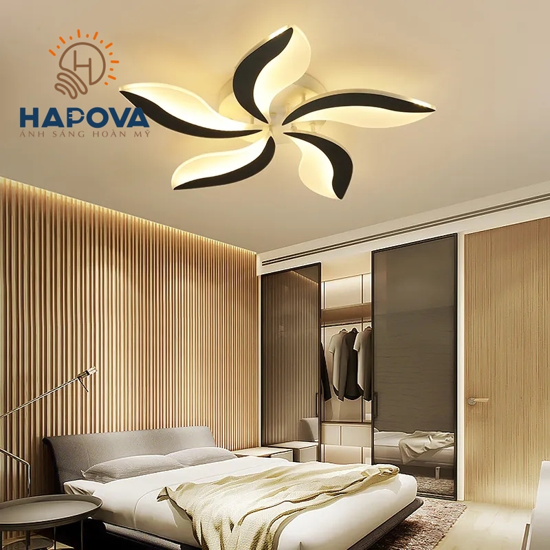 Đèn ốp trần 5 cánh HAPOVA GUMOL 8830 5 cánh/15 cánh