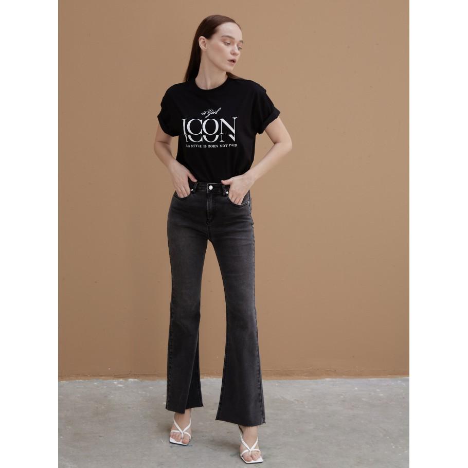 COCO SIN - Áo Thun Đen Icon