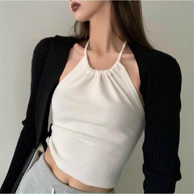 SET ÁO CỔ YẾM KÈM KHOÁC