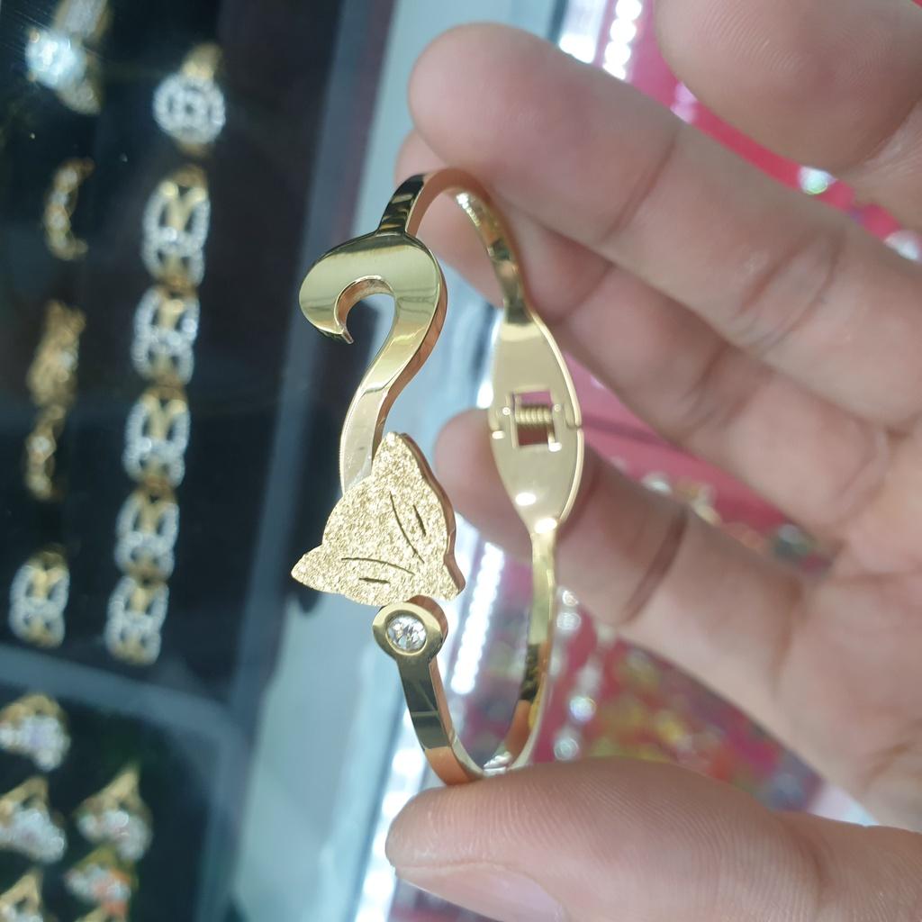Vòng Tay Hồ Ly Titan Bền Màu Không Đen-Hàng sáng đẹp dùng tắm rửa thoải mái