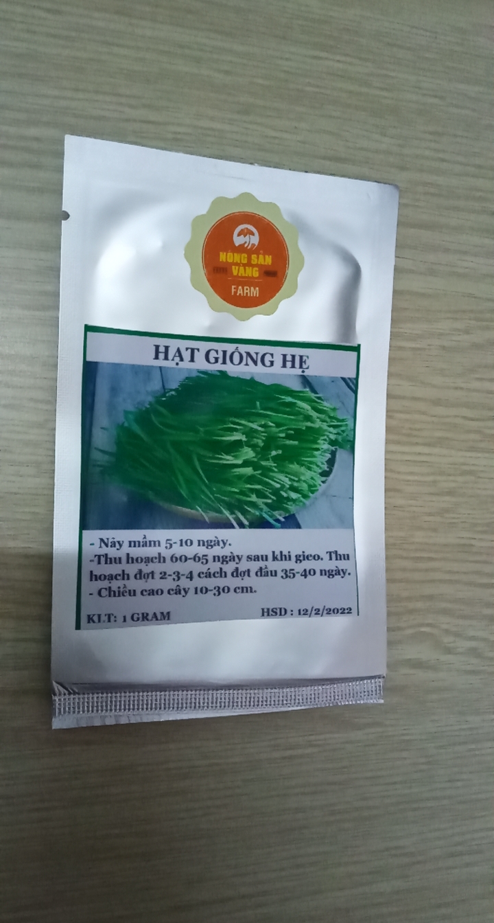 Hạt giống Rau Hẹ Ta ( Gói 1 Gram ) - Nông Sản Vàng