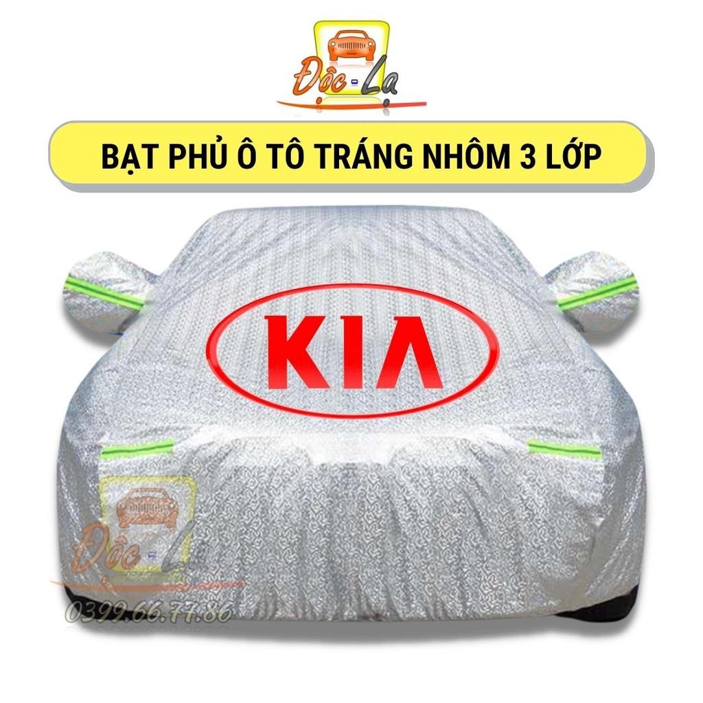 Bạt Phủ Xe Ô Tô Kia Morning, Soluto, Cerato, Seltos, K3, Rondo, Optima, Sorento, Sedona, Chất Liệu Bạt Tráng Nhôm 3 Lớp