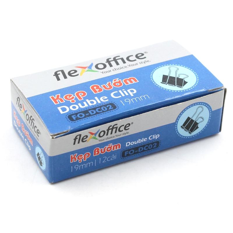 Kẹp Bướm Flexoffice FO-DC02 (12 Cái/ Hộp) - 19mm