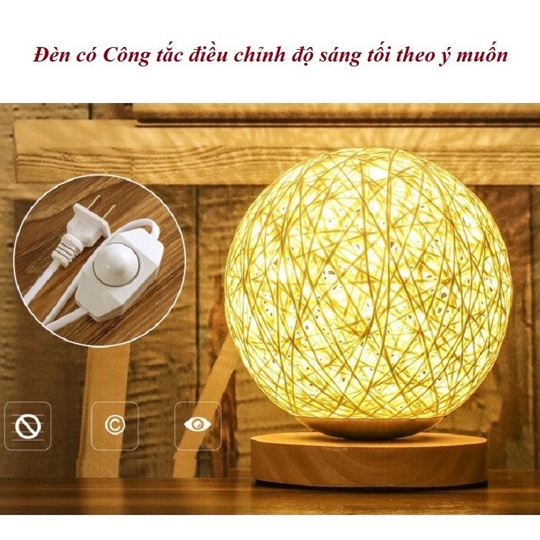 Đèn Bàn Đầu Giường Phòng Ngủ Bàn Đơn Giản- Hiện Đại- Cá Tính Đèn LED Ban Đêm Tiết Kiệm Năng Lượng