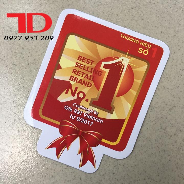 Tem dán trang trí thương hiệu số 1