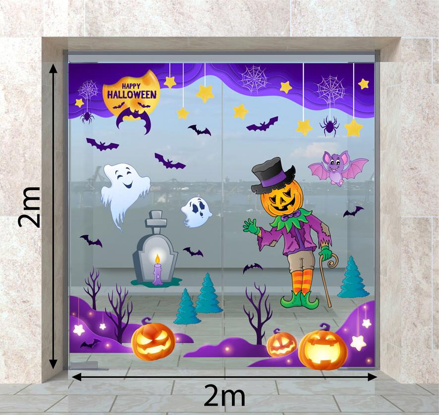 DECAL TRANG TRÍ HALLOWEEN 2023  COMBO SỐ 17