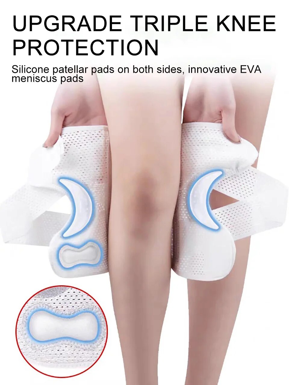 Đai bảo vệ đầu gối thể thao Sports Kneepad Men Women Pressurized Elastic Knee