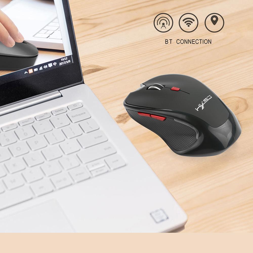 Chuột không dây HXSJ T21 Chuột dọc công thái học 3.0 BT 2400 DPI 3DPI Tùy chọn cho Mac,Máy tính xách tay