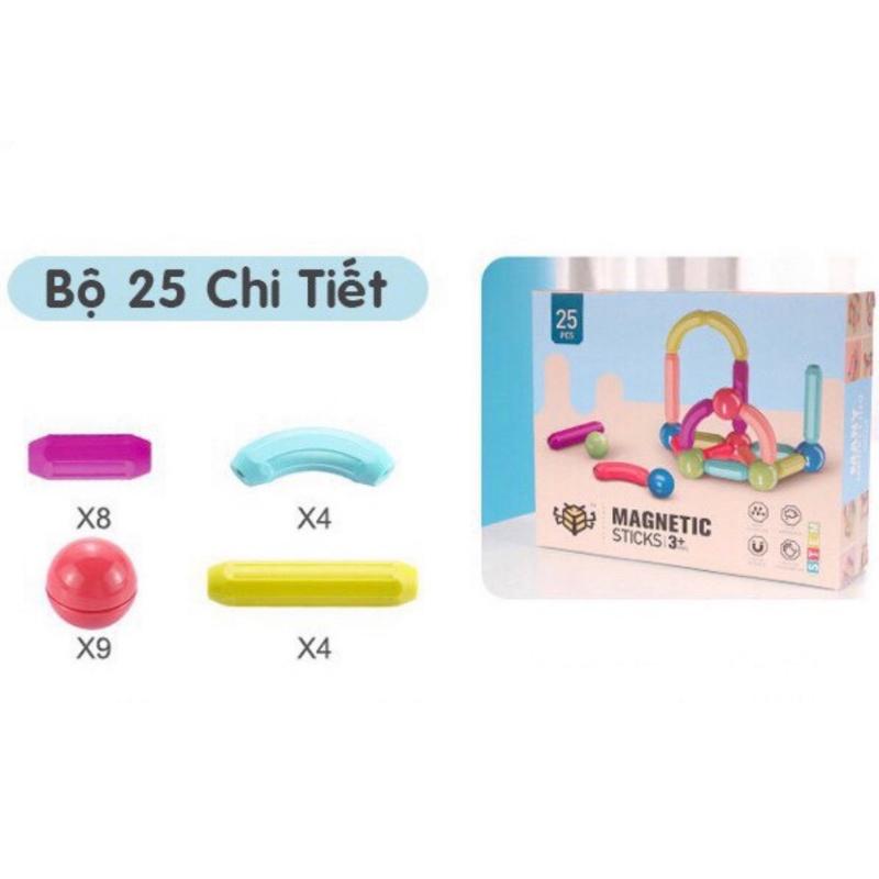 Bộ đồ chơi xếp hình thông minh Magnetic Stick Đồ chơi xếp hình nam châm đồ chơi lắp ghép mô hình sáng tạo thông minh