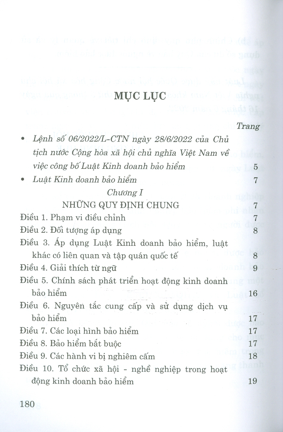 Luật Kinh Doanh Bảo Hiểm (Bản in năm 2022)