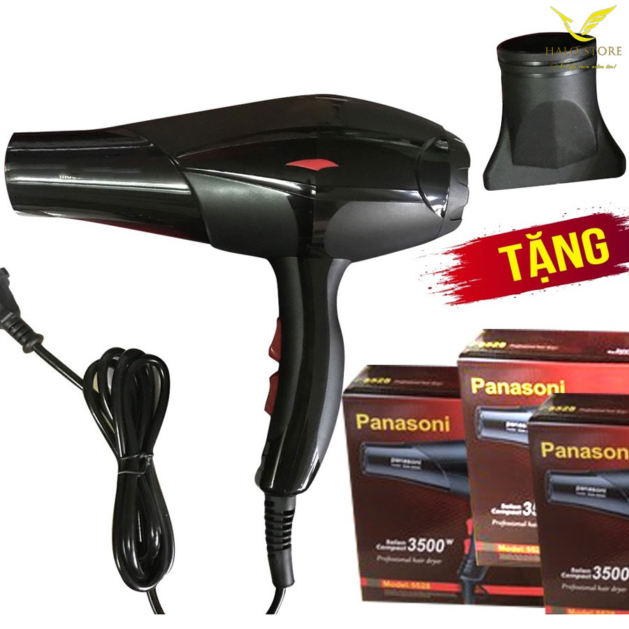 Máy Sấy Tóc Công Suất Lớn 3500W 2 Chiều Nóng Lạnh Nhanh Khô Tóc TẶNG LƯỢC
