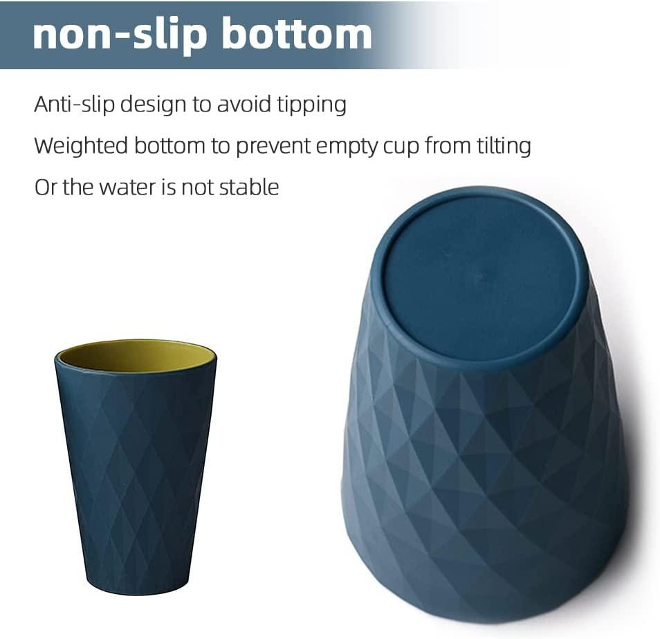 Cốc Đựng Bàn Chải Đánh Răng 4 Đôi Màu Cốc Nước Súc Miệng 450 Ml Cốc Bàn Chải Đánh Răng Thích Hợp Cho Phòng Tắm Nhà Giá Treo Bàn Chải Đánh Răng