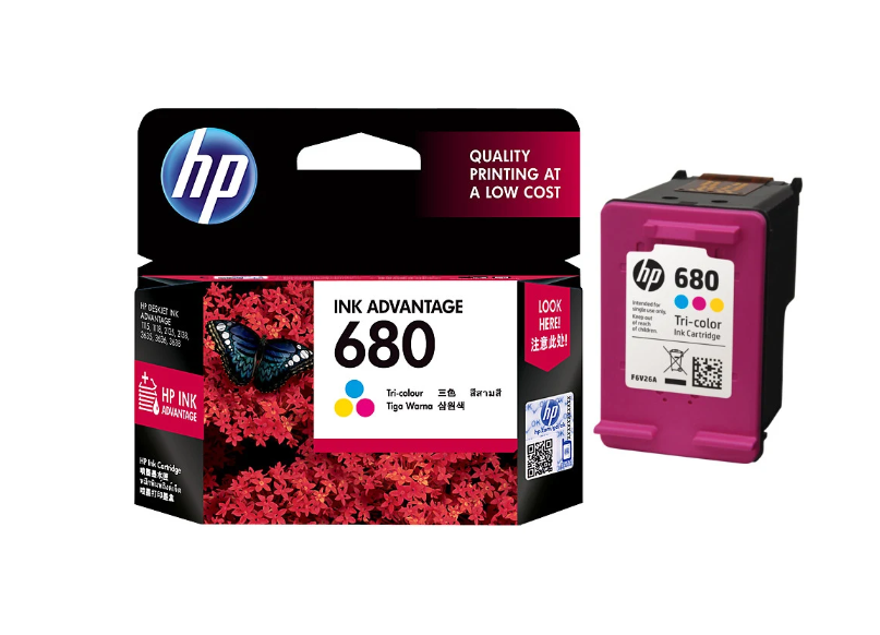 Mực in HP 680 Tri-color Original Ink Advantage Cartridge (F6V26AA) - Hàng chính hãng