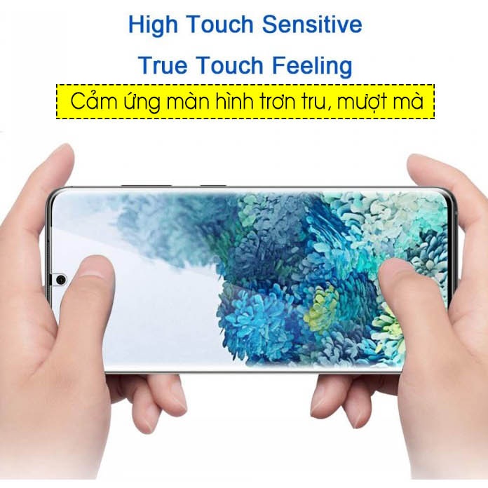 Miếng dán màn hình chống trầy cho Samsung Galaxy S20 Ultra hiệu Vmax (siêu mỏng 0.2mm, độ trong tuyệt đối, chống trầy xước chống bụi) - hàng nhập khẩu