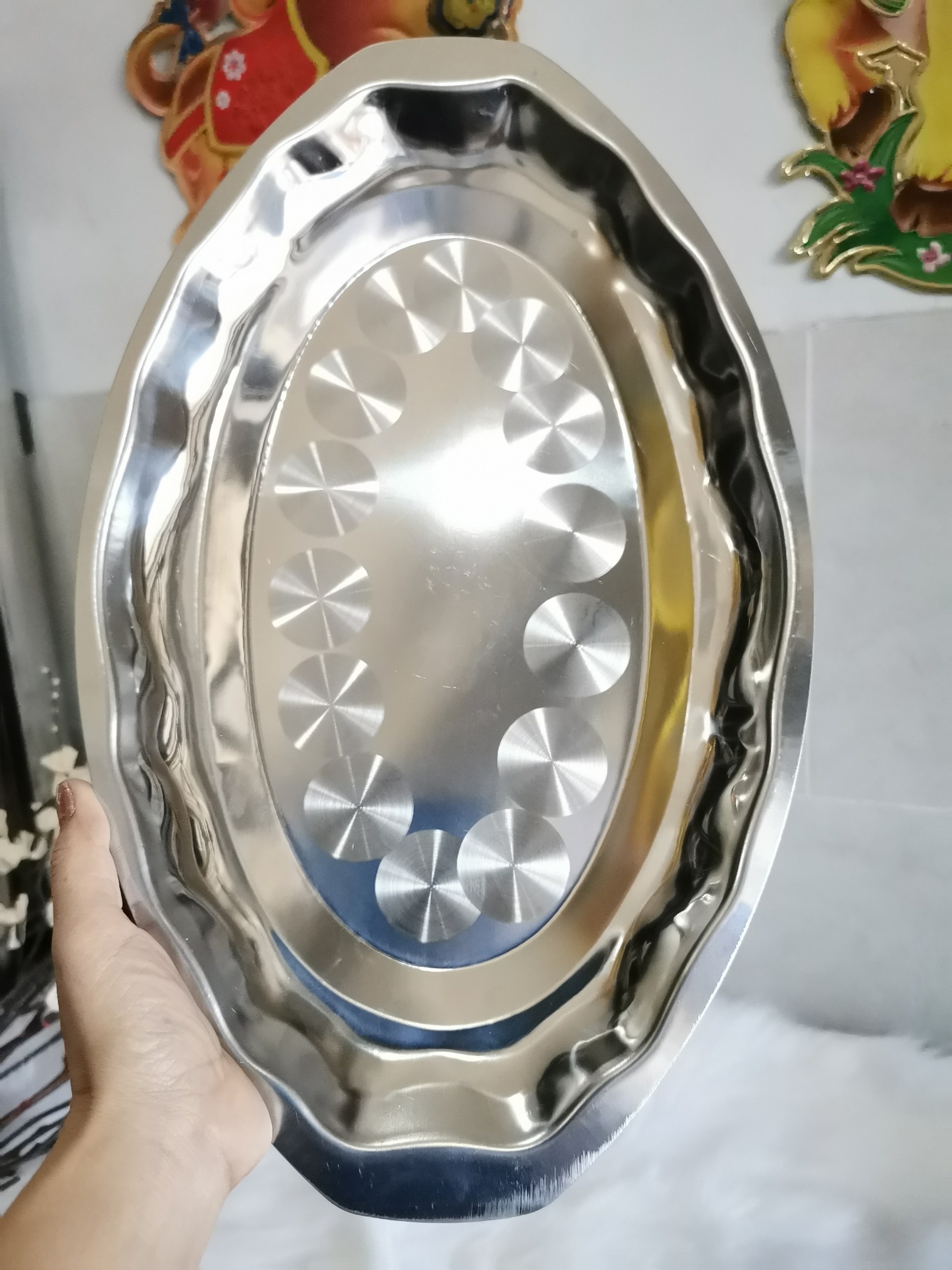 Dĩa Hấp Cá Inox