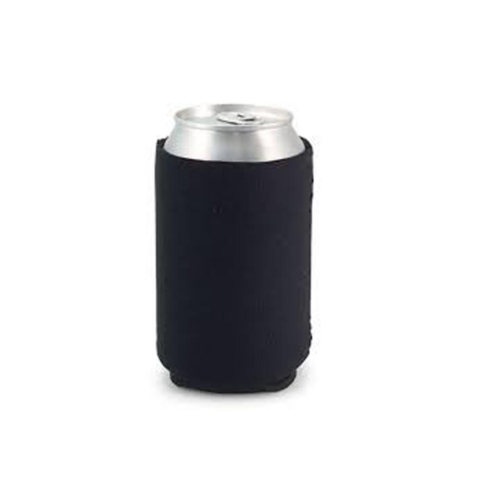2 Pieces Classic Neoprene Insulated Beer Can Cooler Soda Sleeve Covers Wraps Black