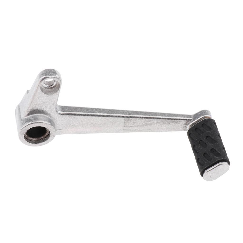 2pcs Silver Motorcycle CNC Adjustable Folding Gear Shift Lever