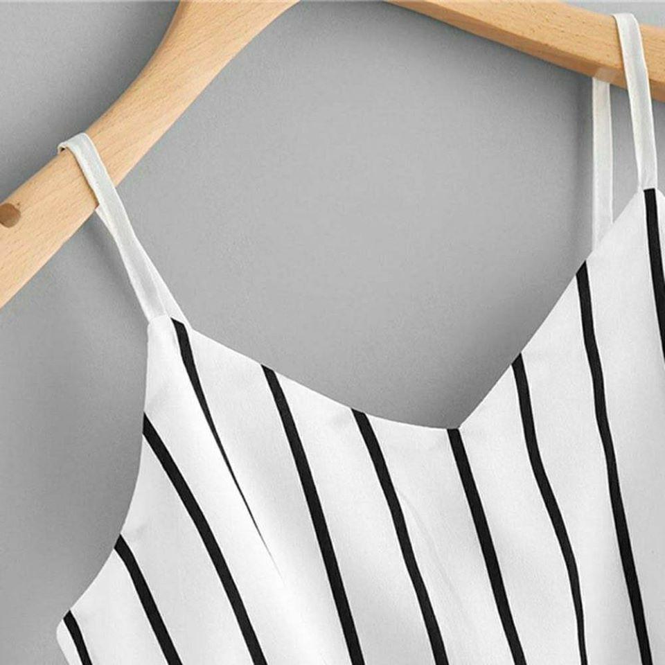 Áo Croptop 2 Dây Kẻ Sọc Trẻ Trung Quyến Rũ