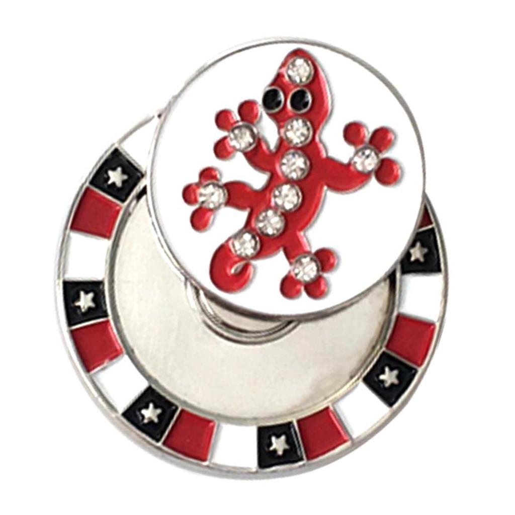 Golf Cap Clip Ball Marker Zinc Alloy Golfer